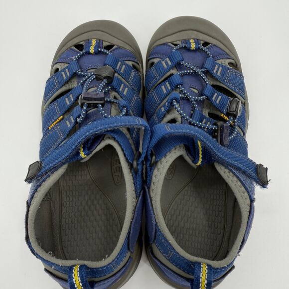 KEEN Big Kids Newport Sandal Size 4 Blue Adjustable Hiking Water Closed Toe Shoe - Picture 6 of 8